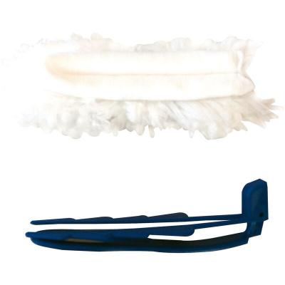 MSV  100200 Mini Plumeau Plastique Bleu 28 x 10 x 10 cm