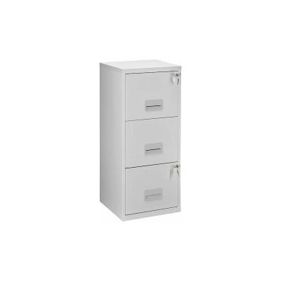 Classeur monobloc 3 tiroirs - gris - gris - 