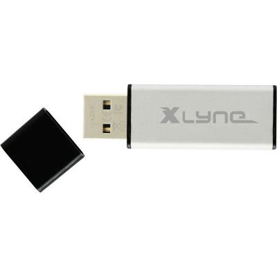 XLYNE  ALU UNIDAD Flash USB 4 GB USB Tipo A 2.0 Negro, Plata
