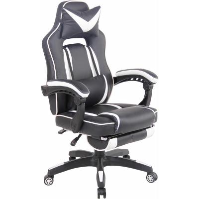 GENERIQUE CLP Fauteuil de bureau Heat en similicuir , Noir / Blanc