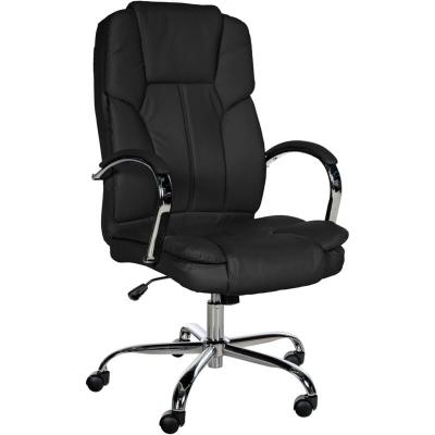 Fauteuil de bureau xxl xanthos en similicuir avec une capacit&eacute; de charge de 210 kg , noir