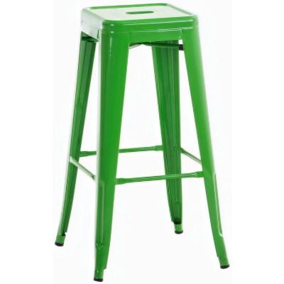 CLP Tabouret de bar 100% en m&eacute;tal JOSHUA , Vert
