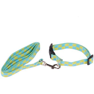 DOGI Collier Laisse Pour Chien - Taille L - Bleu Et Jaune