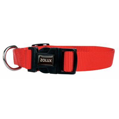 ZOLUX Collier nylon 25-35 cm rouge 