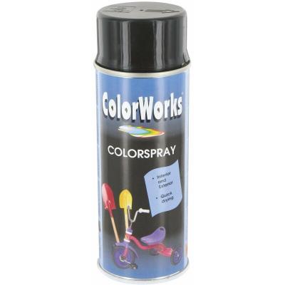 COLORWORKS Peinture a&eacute;rosol brillante brun profond - 400 ml