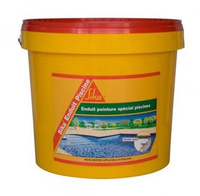 SIKA  Enduit Piscine, Compl&eacute;ment d'imperm&eacute;abilisation pour piscine, 6,16kg, Blanc &eacute;cume