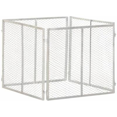 VIDAXL Composteur de jardin 85x85x70 cm Fer galvanis&eacute;