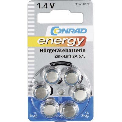 CONRAD ENERGY Pile Bouton Za 675 Zinc-air  630 Mah 1.4 V 6 Pc(s)