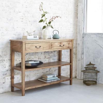 Bois Dessus Bois Dessous - Console en mindi massif - Naturel