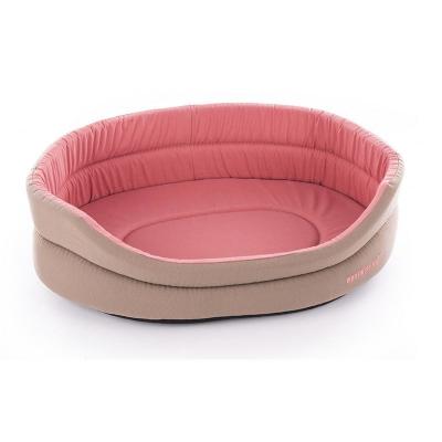 MARTIN SELLIER Panier pour chien Classic - Polyester - Beige et Rose - D70cm 