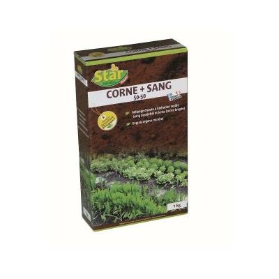 STAR JARDIN Start Engrais bio azot&eacute; corne+sang dess&eacute;ch 1kg 1kg CS1