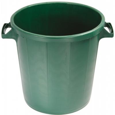 DAVID Poubelle d'ext&eacute;rieur sans couvercle - 30 L - vert