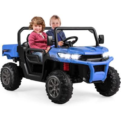 COSTWAY Voiture &Eacute;lectrique 2 Places Enfant 12V -  - Violet - Musique, USB, T&eacute;l&eacute;commande 2,4G