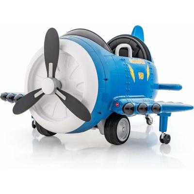COSTWAY Avion Voiture &Eacute;lectrique Enfant -  - Ailes Pliables Et H&eacute;lice - Bleu
