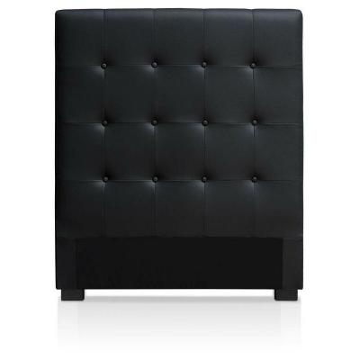 MENZZO  HB090 Contemporain Luxor T&ecirc;te de Lit Bois Noir 8 x 100 x 122 cm