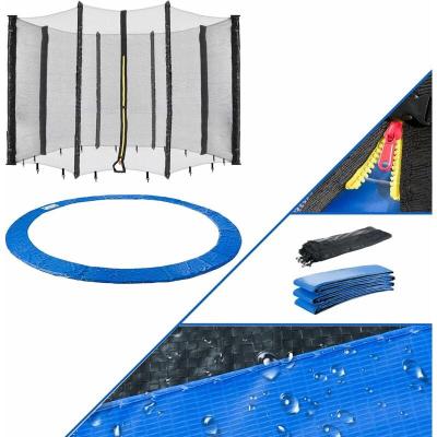 AREBOS  396 cm Coussin de protection pour trampoline + filet pour 8 tiges