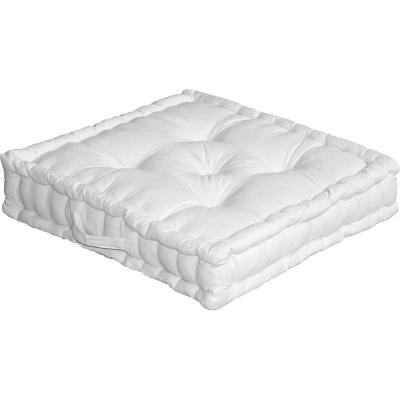HOMEMAISON Grand Coussin de sol     (50cm) Blanc - Couleur principale : Blanc