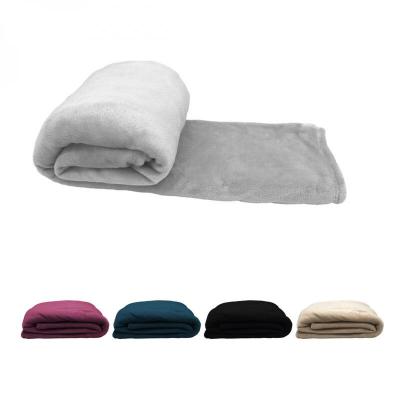 VIVEZEN Couverture, plaid polaire 220 x 240 cm en flanelle ultra doux - Gris