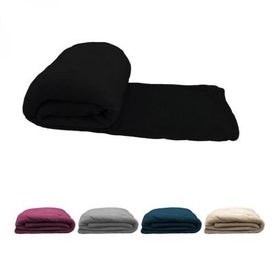 VIVEZEN Couverture, plaid polaire 220 x 240 cm en flanelle ultra doux - noir
