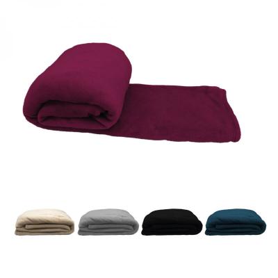 VIVEZEN Couverture, plaid polaire 220 x 240 cm en flanelle ultra doux - Prune