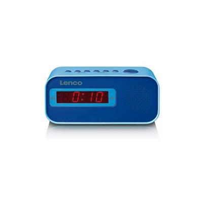 LENCO  CR-205BU - Radio-r&eacute;veil avec jeu d'autocollants - Bleu 