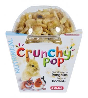 ZOLUX  Friandises Pour Rongeurs Crunchy Pop Banane 63g Pop Corn Et Banane