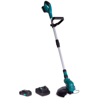 VONROC  ? D&eacute;broussailleuse sans fil 20V ? Double t&ecirc;te de fil 8m ? Diam&egrave;tre de coupe 250 mm ? 2 batteries 2.0Ah et chargeur inclus