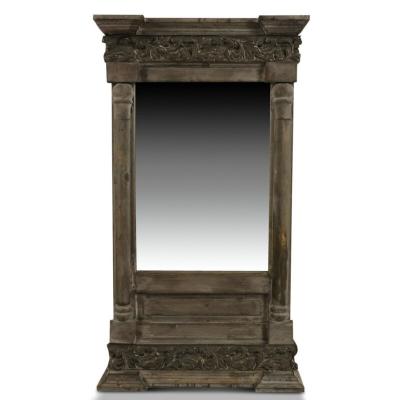 DECORATION D AUTREFOIS Miroir ancien rectangulaire vertical
