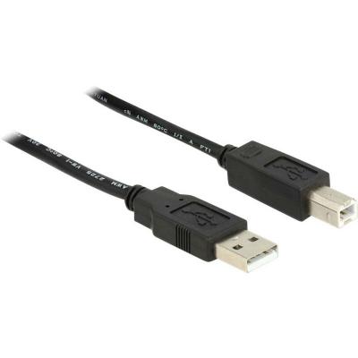 DELOCK  C&acirc;ble USB USB 2.0 USB-A m&acirc;le, USB-B m&acirc;le 20.00 m noir certifi&eacute; UL 83557