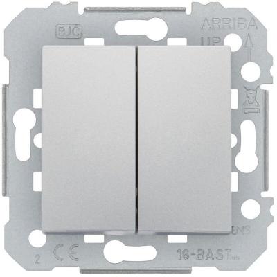 SIEMENS Delta viva interrupteur double va et vient silver SIE003957 - 