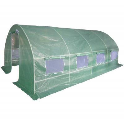 DEMA  - Serre jardin tunnel 18 m&sup2; 6x3x1,9 m effet de serre tube acier 25 mm