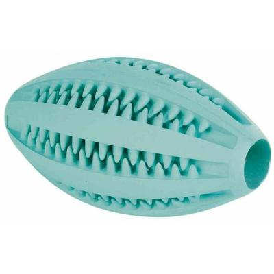 TRIXIE DentaFun Rugby, Menthe, Caoutchouc, 11 cm 11 cm 