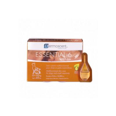 DERMOSCENT  Essential 6 Spot-On pour chien (10 &agrave; 20 kg) 3 x 4 pipettes