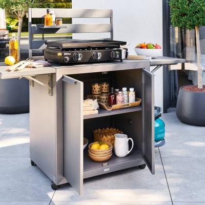 HESPERIDE Desserte de jardin 2 portes Oxyana gris graphite - Hesp&eacute;ride
