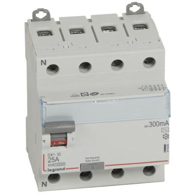 LEGRAND Interrupteur Diff&eacute;rentiel Dx3 25A 300Ma 4 Poles Type Ac - Vis / Vis