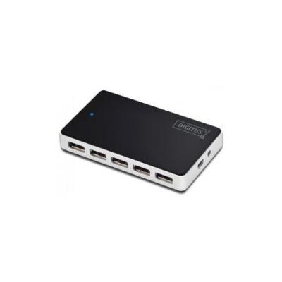 DIGITUS  Usb 2.0 Hub 10 Ports Noir