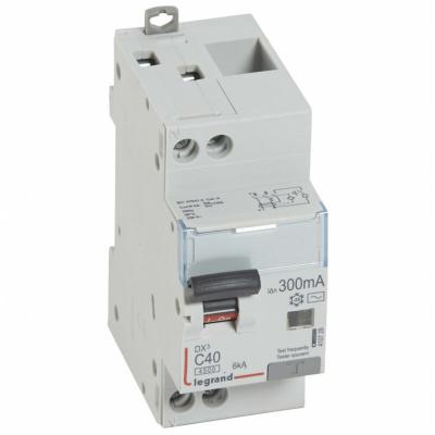 LEGRAND Disjoncteur Diff&eacute;rentiel Dx3 40A Courbe C 300Ma 2 Poles Type Ac - Vis / Vis - 6Ka