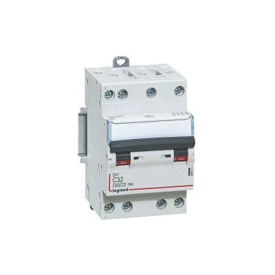 LEGRAND Disjoncteur T&eacute;trapolaire - 4P - 32A courbe c Vis/Vis- 406913 