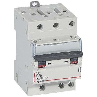 LEGRAND Disjoncteur 25A 6Ka Courbe C Triphas&eacute; Dx3 Vis / Vis