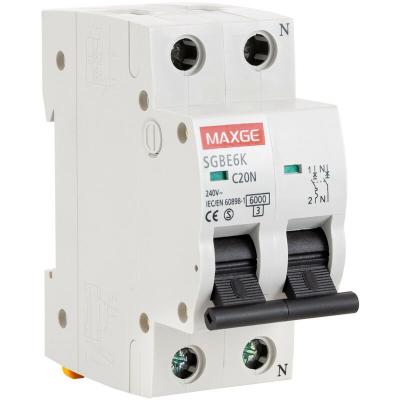 TECHBREY Disjoncteur Automatique R&eacute;sidentiel 1P+N-6kA 6 A