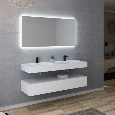 Distribain - Meuble de salle de bain avellino 1400B - Blanc