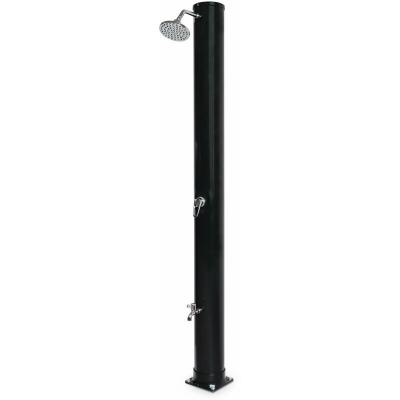 ALICE S GARDEN Douche solaire d'ext&eacute;rieur noire - Gutta - avec mitigeur, robinet et r&eacute;servoir de 38L