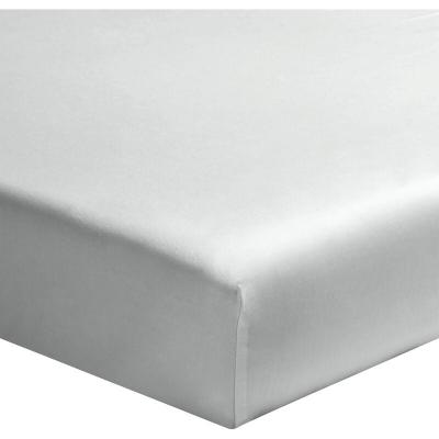 BABY FOX Drap housse b&eacute;b&eacute; bleu glacier percale bonnet 15 cm 70x140 - Bleu ciel