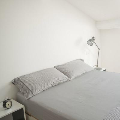 NON RENSEIGNE Terre de Nuit Drap housse gris mastic 100% coton bonnet 30 cm 80x190