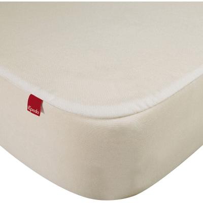 EPEDA Drap housse prot&egrave;ge matelas imperm&eacute;able 2 en 1  &eacute;cru 120x190/200