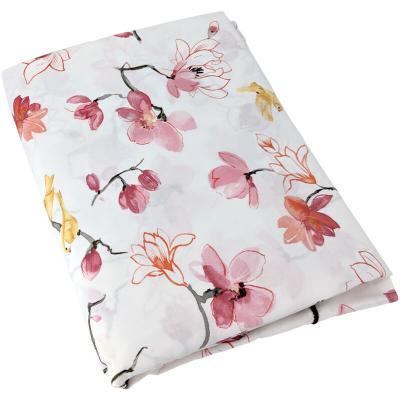 LINNEA  Drap plat 240x310 cm percale 100% coton ELISA Rose