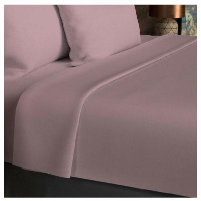 SOLEIL D OCRE Drap Plat, Coton 57 Fils, Rose, par Soleil D'ocre 240 x 300 cm - Rose