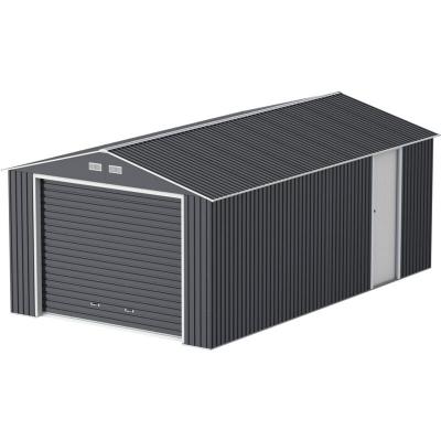 DURAMAX Garage m&eacute;tal  19,95m&sup2; grande hauteur 2,60m