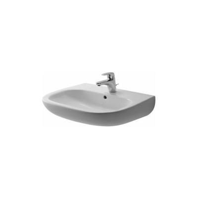 Lavabo D-CODE avec trop-plein,trou robinettrie 600x460mm blanc
