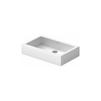 Duravit Vero Lavabo &agrave; poser ferm&eacute;, sans trop-plein, 60x38 cm, blanc